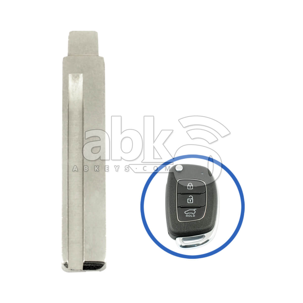 Genuine Hyundai Accent Solaris 2011+ Flip Remote Key Blade 81996 1R201 HYN17   ABK 3755   ABKEYS
