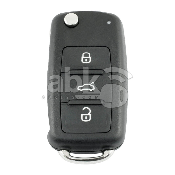 Genuine Volkswagen Jetta Tiguan Passat Golf Caddy 2009+ Flip Remote 3Buttons 5K0 837 202 AD 433MHz