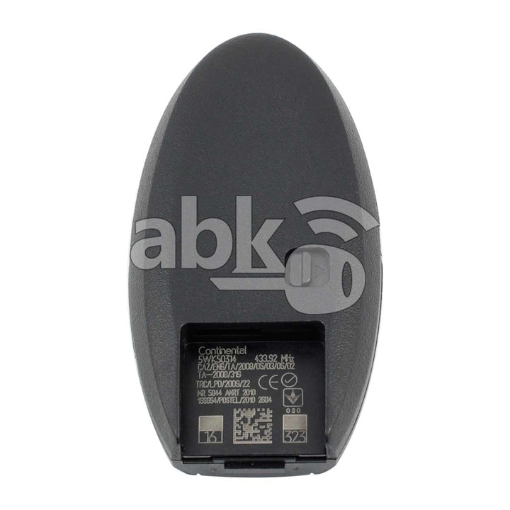 Genuine Infiniti FX35 FX37 FX45 QX70 2008+ Smart Key 4Buttons 285E3-1CA7C 433MHz 5WK50314 - ABK-3838