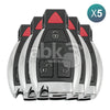 Mercedes Benz Smart Key 5Pcs Offer 4Buttons 315MHz - ABK-3854-OFF5 - ABKEYS.COM