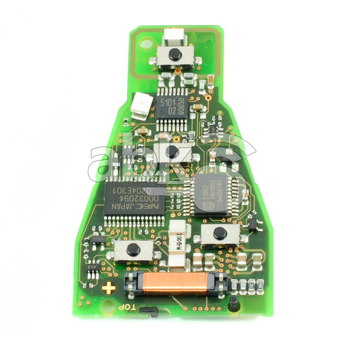 Genuine Mercedes Benz Smart Key Board 4Buttons 315MHz VERSION 07 Keyless Go   ABK 3856 V07  