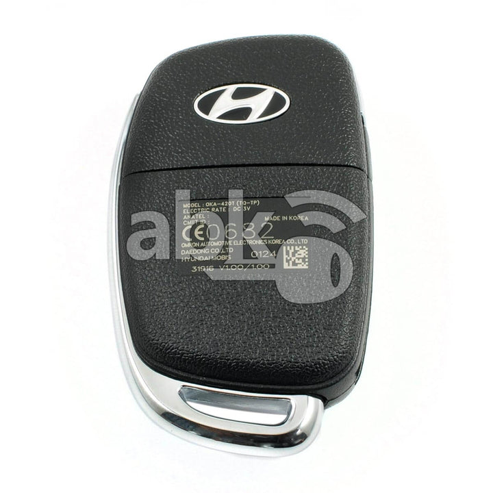 Genuine Hyundai H1 2016+ Flip Remote 2Buttons 95430-4H400 433MHz OKA-420T - ABK-3883 - ABKEYS.COM