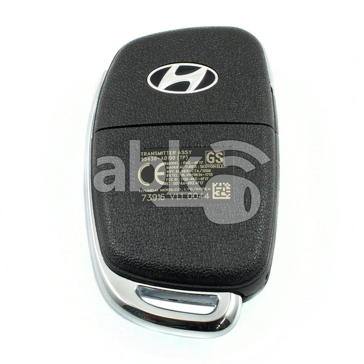 Genuine Hyundai Creta 2016+ Flip Remote 3Buttons 95430-A0100 433MHz RKE-4F17 - ABK-3885 - ABKEYS.COM