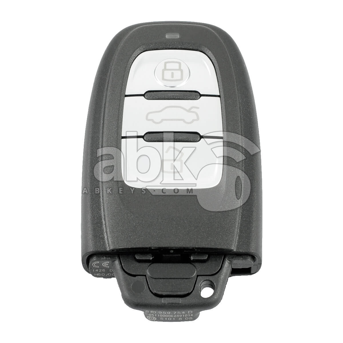 Audi A4 A5 A6 A7 A8 Q3 Q5 BCM2 2008+ Smart Key 3Buttons 433MHz For Zed Full   ABK 3971   ABKEYS