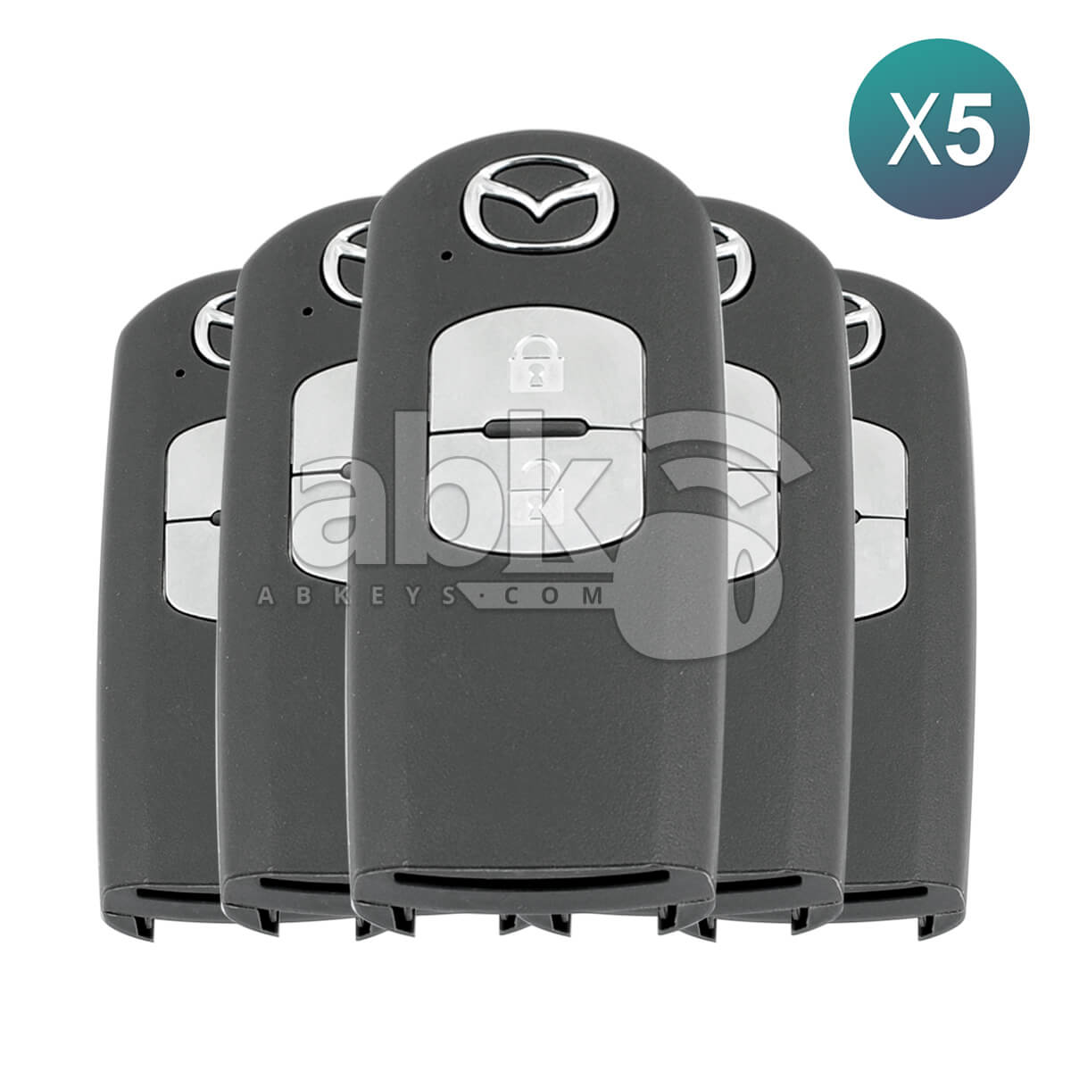 Genuine Mazda 3 CX5 2015+ Smart Key 5Pcs Offer 2Buttons KDY5-67-5DY 433MHz SKE13E-01 - ABK-4036-OFF5