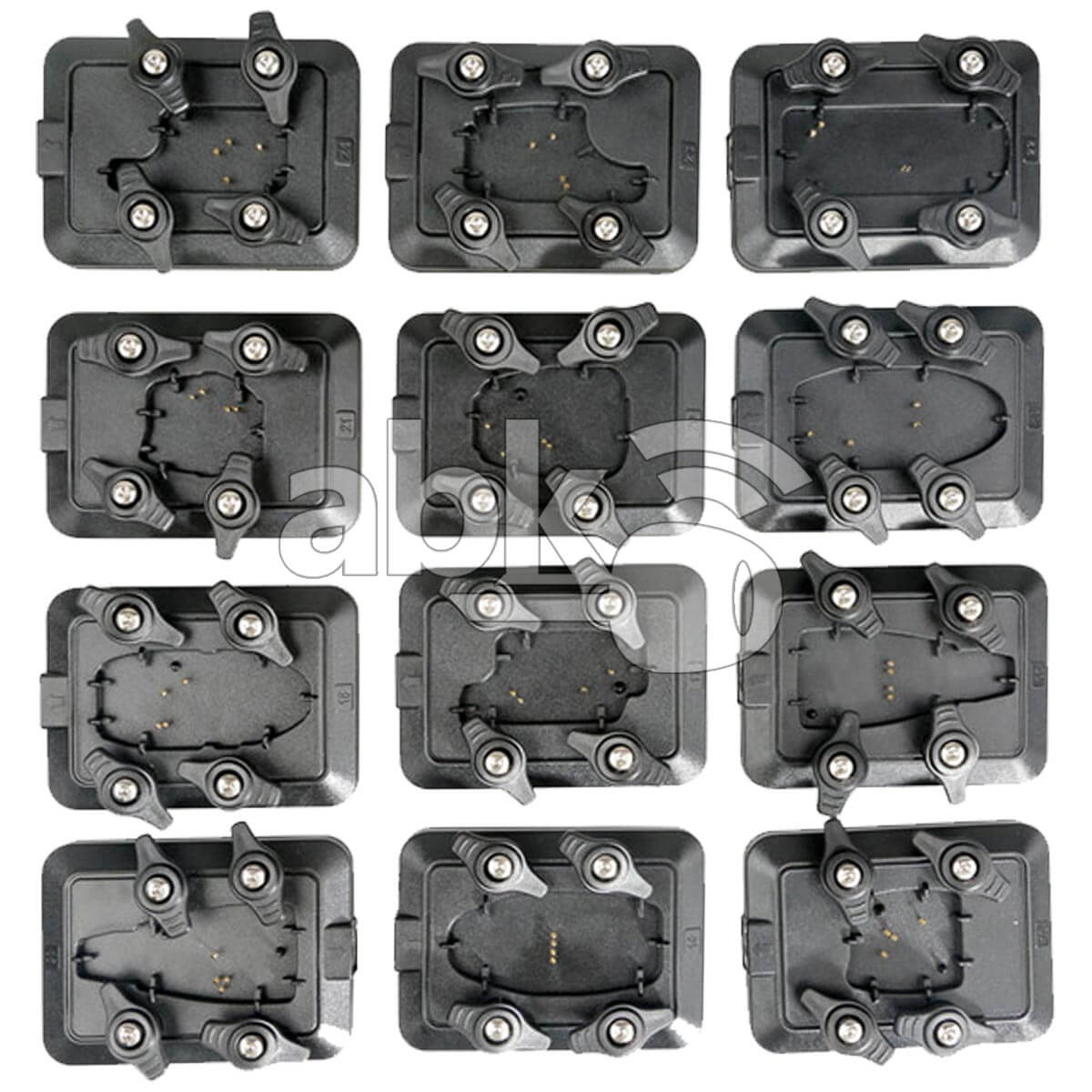 Xhorse VVDI Key Tool Unlock Renew Adapters Set 13 24   ABK 4050   ABKEYS