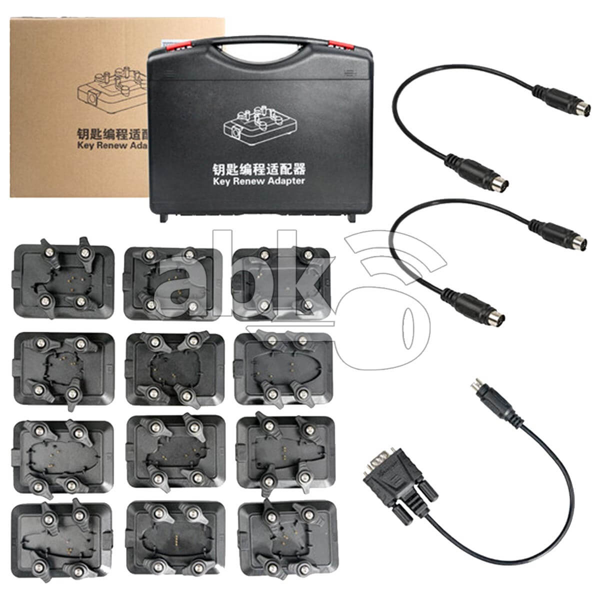Xhorse VVDI Key Tool Unlock Renew Adapters Set 13 24   ABK 4050   ABKEYS