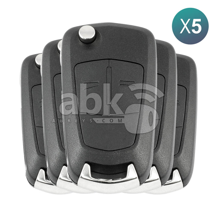 Opel Astra H Zafira B 2004+ Remote Key 5Pcs Offer 2Buttons 433MHz HU100 93178494 - ABK-4051-OFF5 -