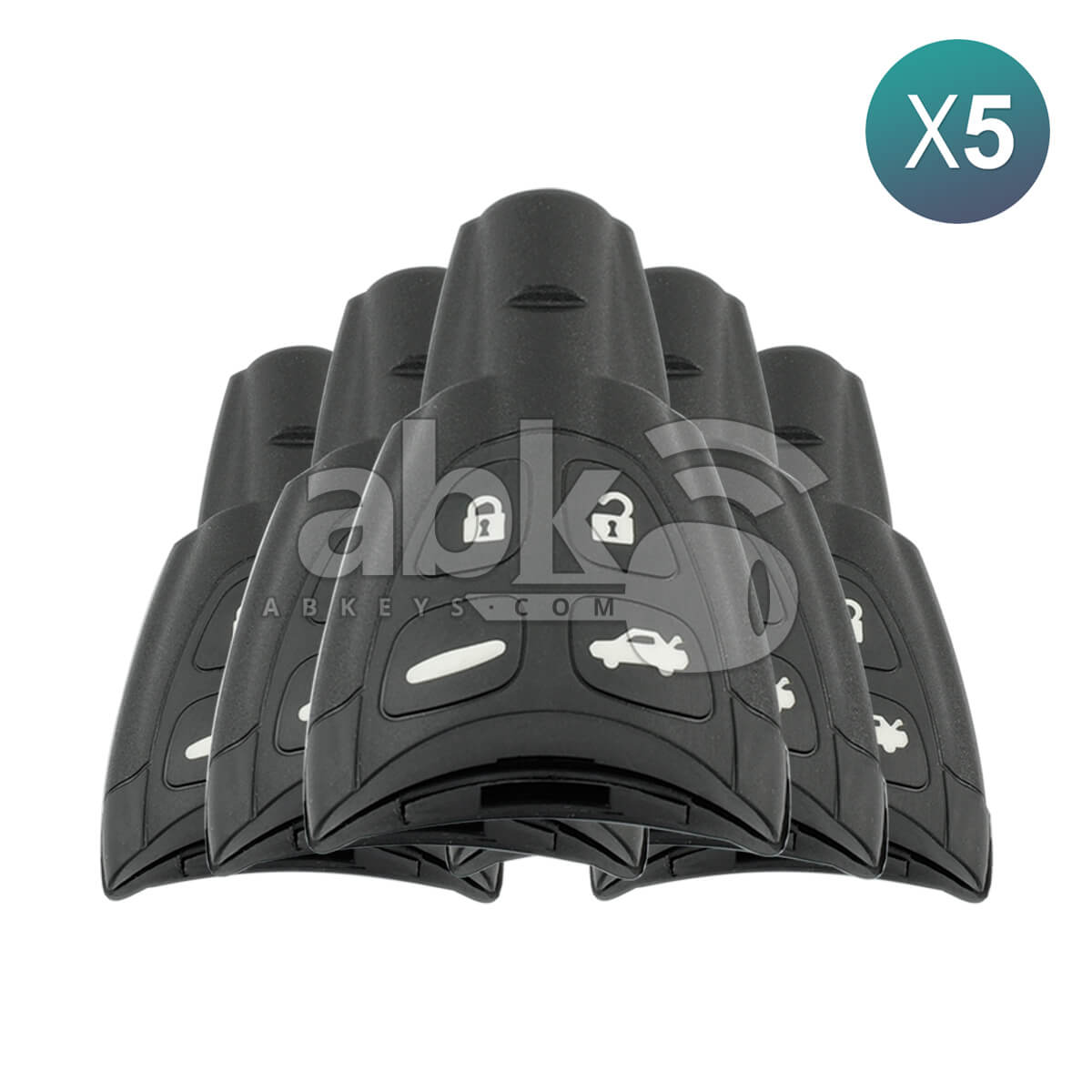 Saab 9-3 9-5 2003+ Smart Key 5Pcs Offer 4Buttons 12783781 433MHz - ABK-4052-OFF5 - ABKEYS.COM