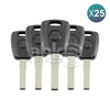 Fiat Chip Less Key SIP22 25Pcs Bundle - ABK-4101-OFF25 - ABKEYS.COM