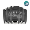 Opel 2009+ Flip Remote Cover 3Buttons HU100 25Pcs Bundle - ABK-4102-OFF25 - ABKEYS.COM