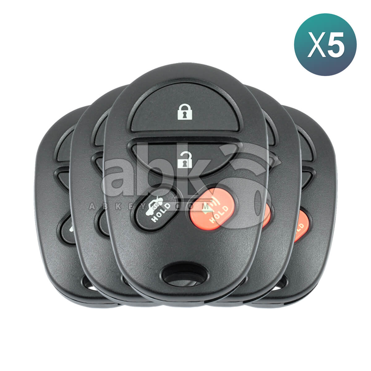 Genuine Toyota Camry Aurion 2007+ Remote Control 5Pcs Offer 4Buttons 433MHz 89742 06030  
