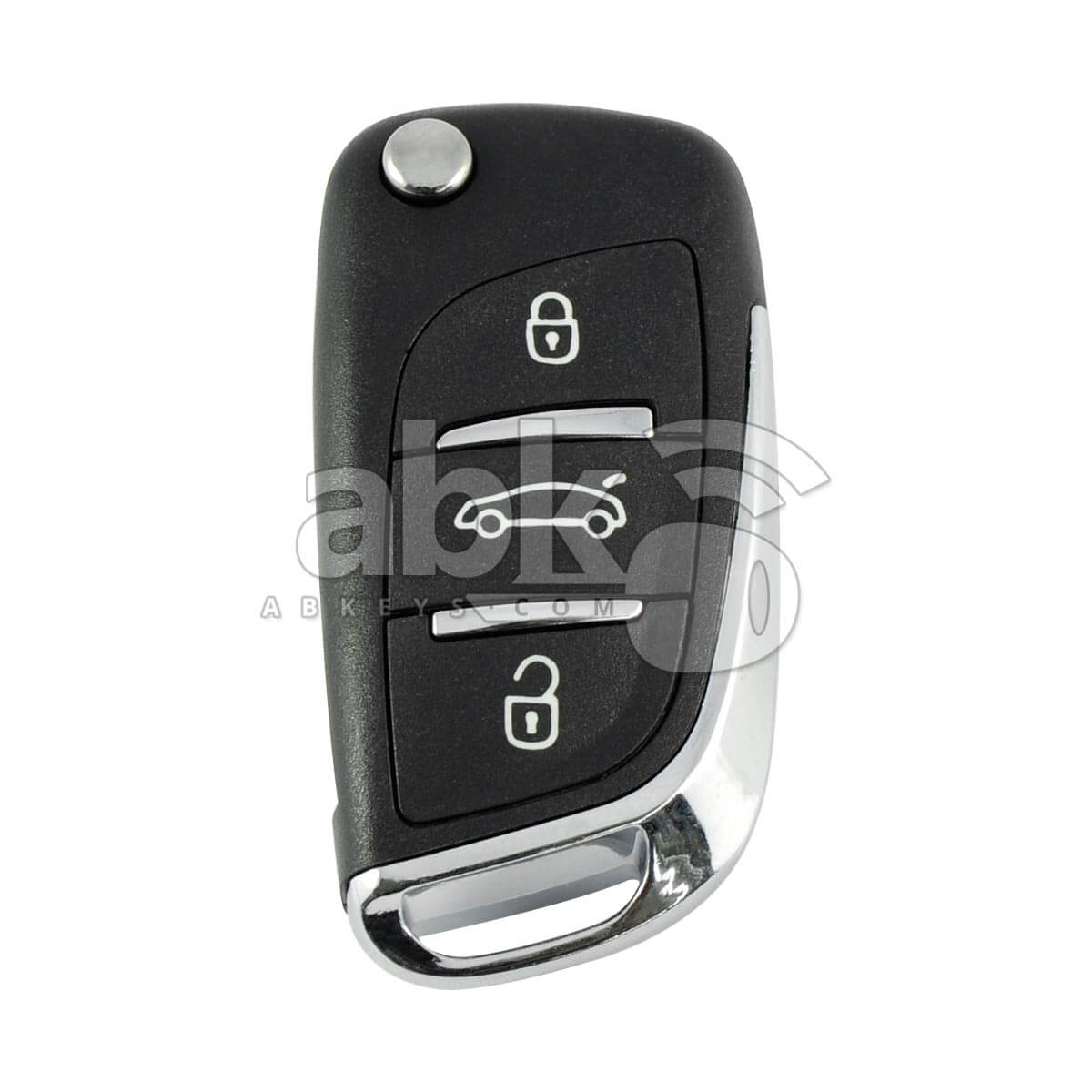 Peugeot 307 Flip Remote 3Buttons 433MHz HU83   ABK 4116   ABKEYS