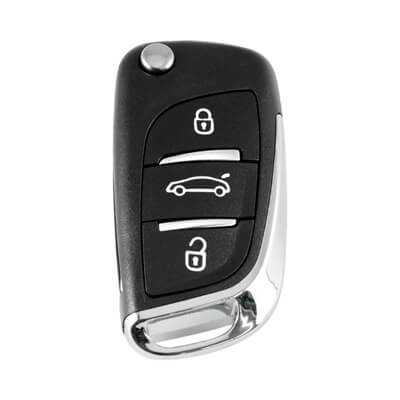 Peugeot 307 Flip Remote 3Buttons 433MHz HU83 - ABK-4116 - ABKEYS.COM