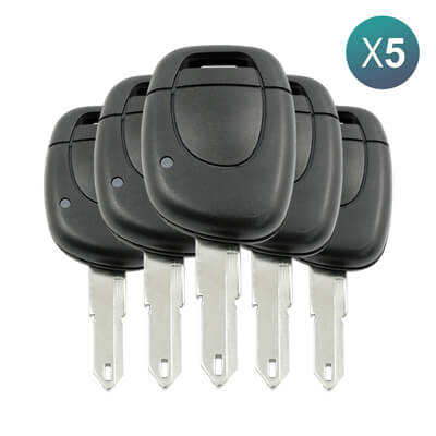 Renault Clio 2002-2008 Tête de Clé Télécommande, 1Bouton 8200100173 433MHz, NE72 5 pièces Lot