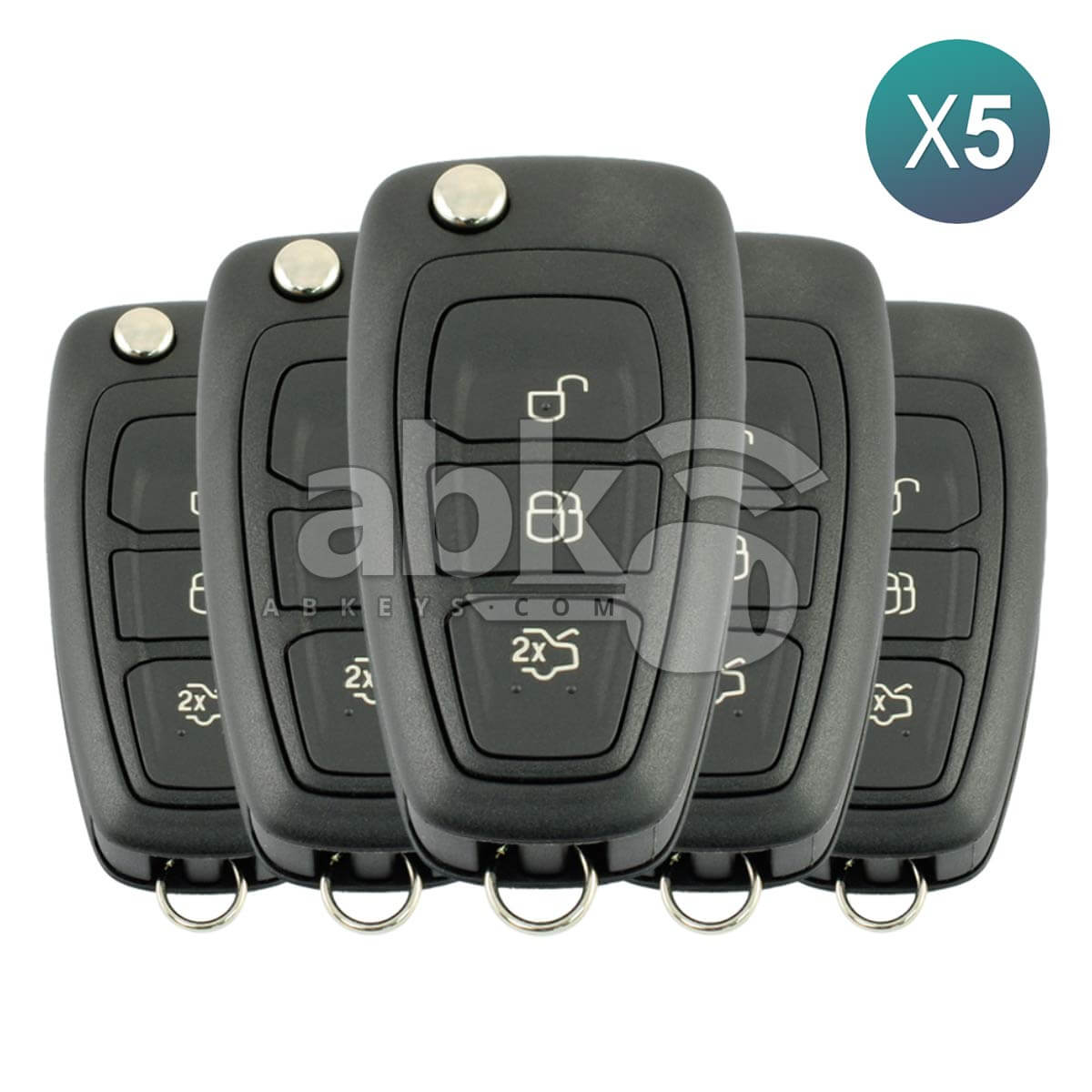 Ford Focus Mondeo C Max 2010+ Remote Key 5Pcs Offer 3Buttons 5WK49986 434MHz HU101 2180803 1743826  