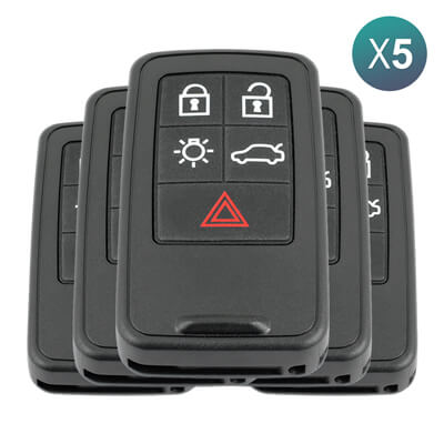 Volvo S60, S80, V40, V60, V70, XC70 2007+ Смарт-Ключ, 5Кнопок, 434MHz 5 шт Комплект