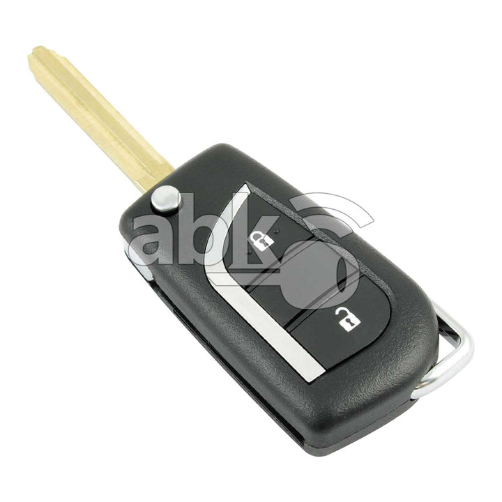 Toyota Yaris Hilux Aygo 2013+ Flip Remote Cover 2Buttons TOY43 - ABK-4132 - ABKEYS.COM