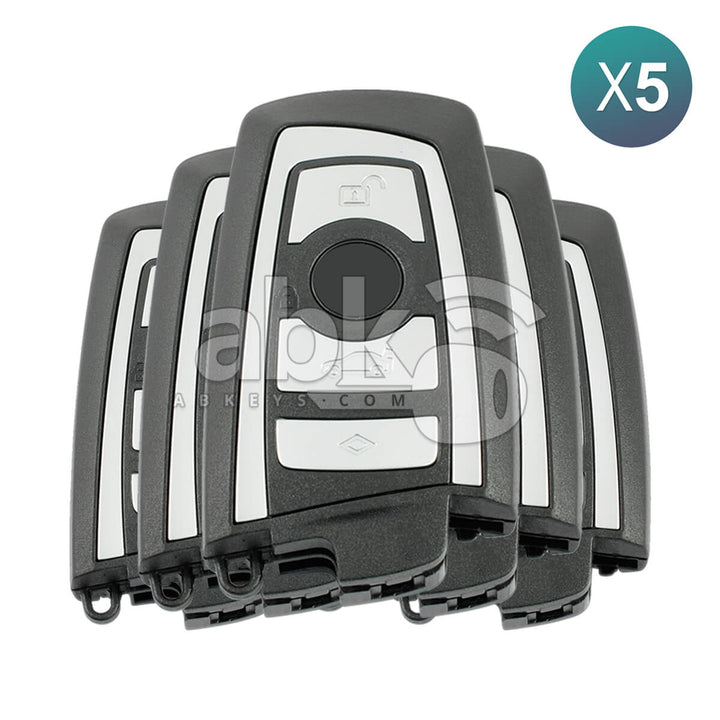 Bmw F Series CAS4 2009+ Smart Key 5Pcs Offer 4Buttons HUF5767 434MHz - ABK-4144-OFF5 - ABKEYS.COM