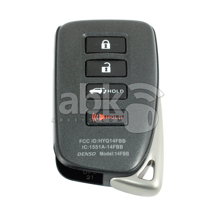 Genuine Lexus RX350 RX450H 2016+ Smart Key 4Buttons 89904-0E160 315MHz HYQ14FBB P1 A9 - ABK-4147 -