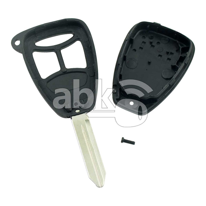 Jeep Chrysler Dodge 2005+ Key Head Remote Cover 3Buttons CY22 - ABK-418 - ABKEYS.COM