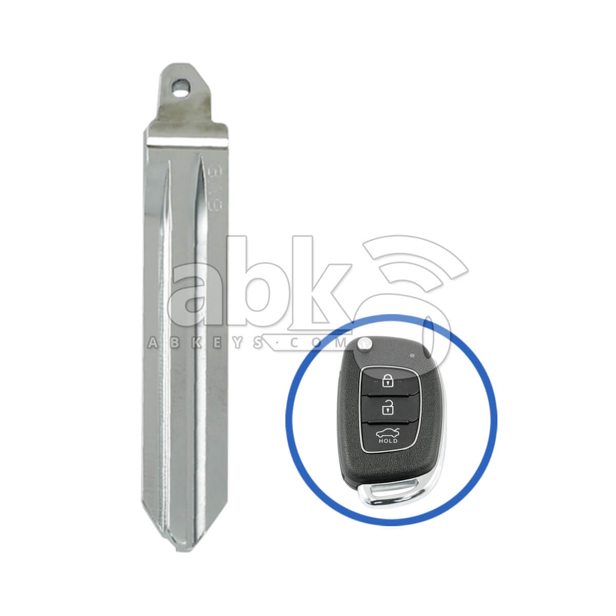 Genuine Hyundai Elantra I10 HB20 2014+ Flip Remote Key Blade 81996 F2000 HYN14R   ABK 4200  
