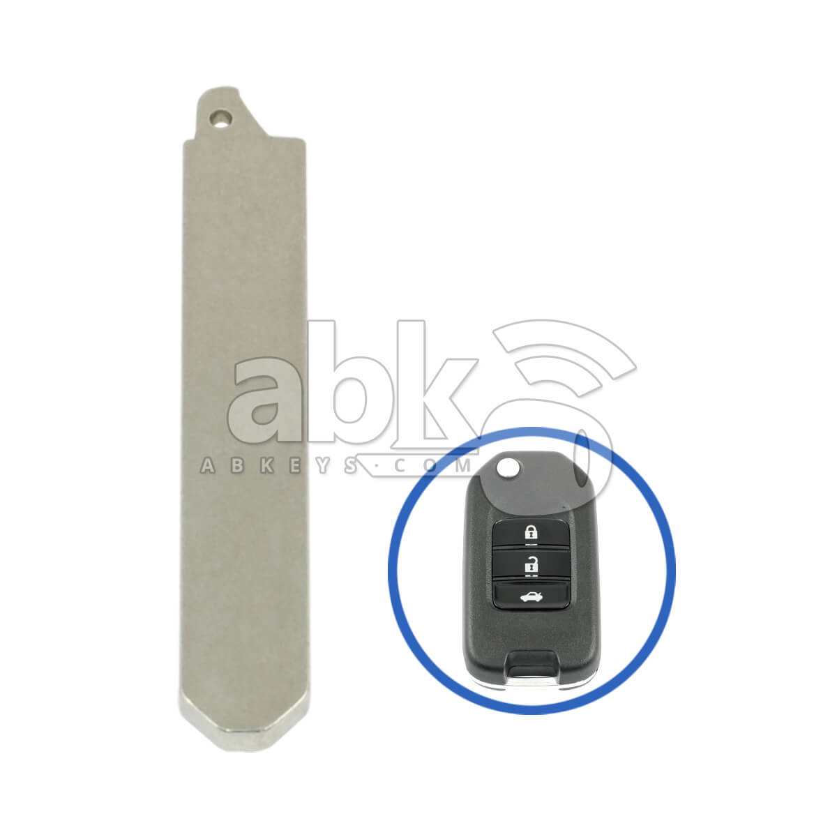 Honda 2013+ Flip Remote Key Blade HON66   ABK 4219   ABKEYS