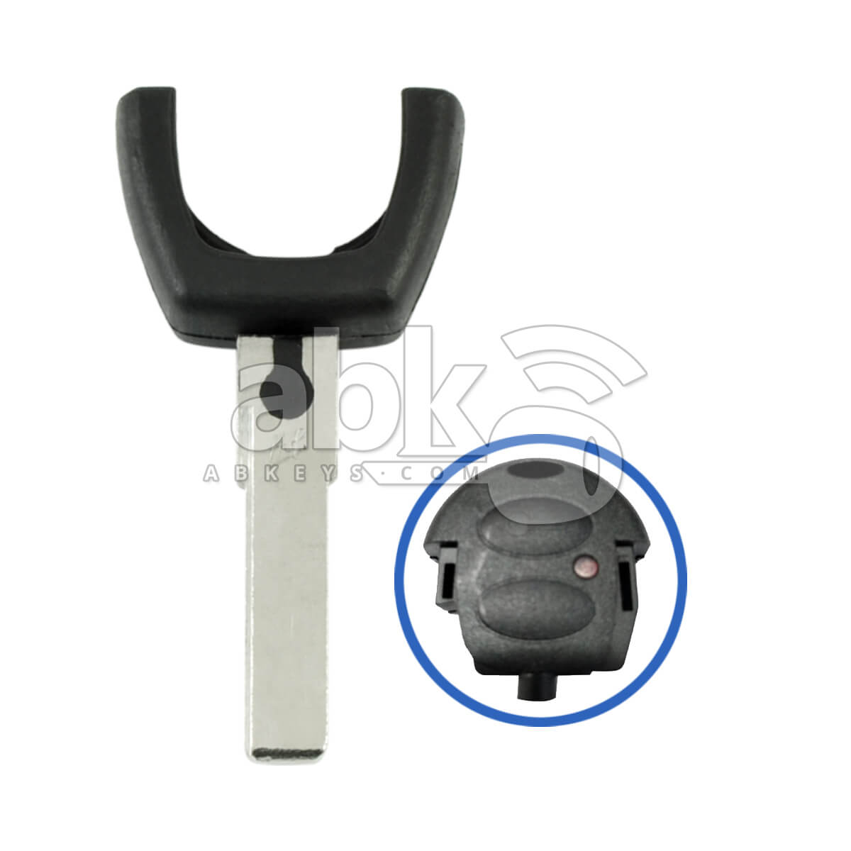 Volkswagen 1998+ Key Head Remote Key Blade HU66 - ABK-421 - ABKEYS.COM