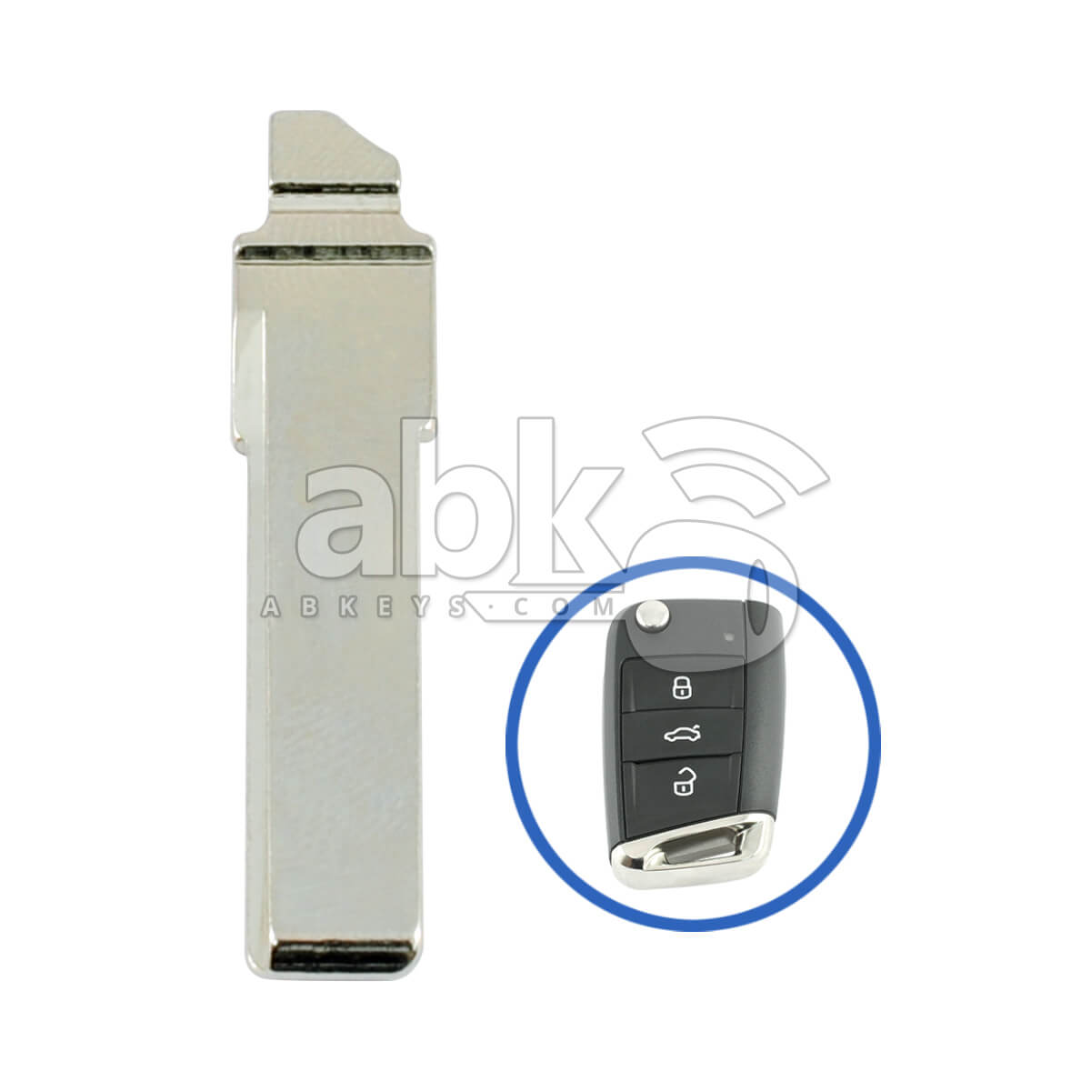 Volkswagen Audi Seat 2005+ Flip Remote Key Blade HU66   ABK 4220   ABKEYS