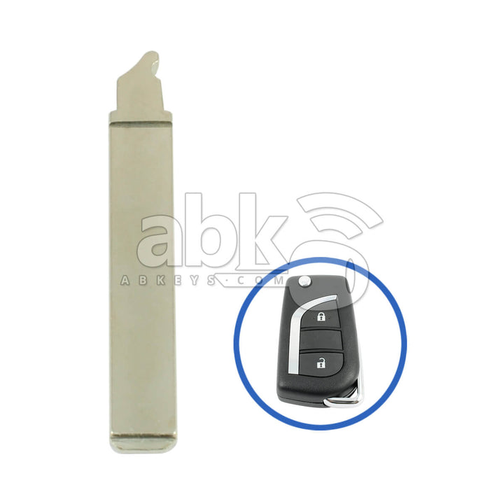 Toyota 2013+ Flip Remote Key Blade VA2 - ABK-4222 - ABKEYS.COM