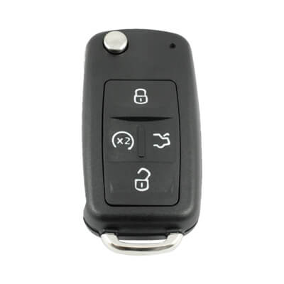 Volkswagen 2006-2017 Housse de Télécommande Pliable, 4Boutons, HU66