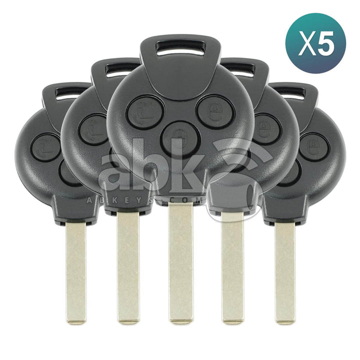 Smart ForTwo ForFour 2008+ Remote Key 5Pcs Offer 3Buttons 433MHz VA2 A4518203497 A 451 820 34 97 -