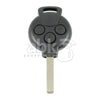 Smart ForTwo ForFour 2008+ Key Head Remote 3Buttons A4518203497 A 451 820 34 97 433MHz VA2 -