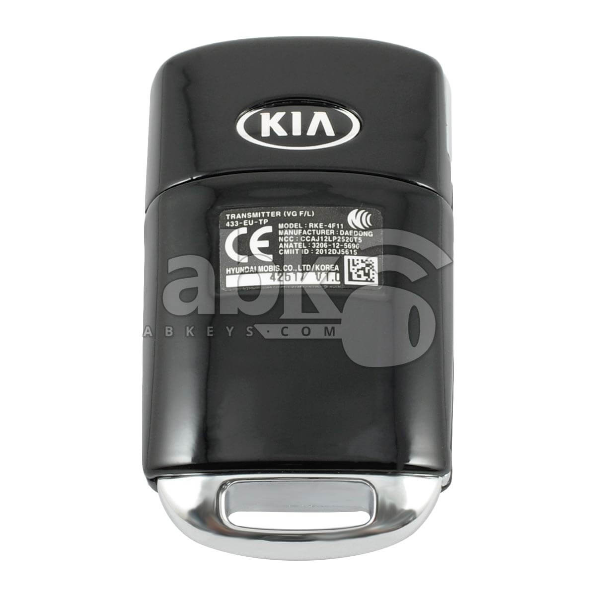 Genuine Kia Cadenza 2013+ Flip Remote 3Buttons 95430 3R300 433MHz RKE 4F11   ABK 4282   ABKEYS