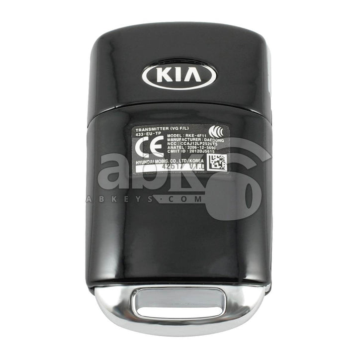 Genuine Kia Cadenza 2013+ Flip Remote 3Buttons 95430-3R300 433MHz RKE-4F11 - ABK-4282 - ABKEYS.COM