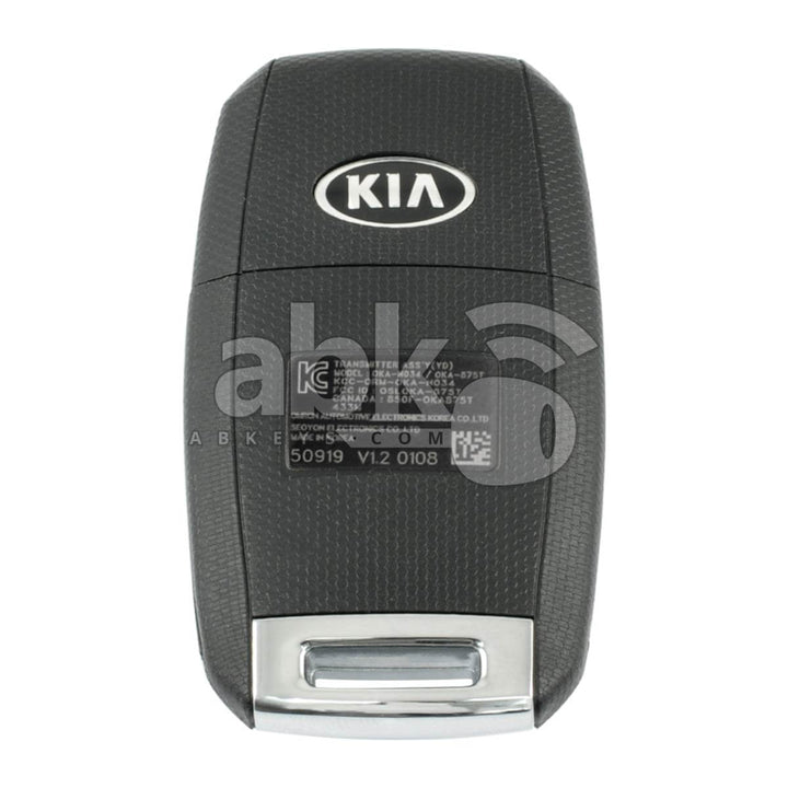 Genuine Kia Forte 2017+ Flip Remote 4Buttons 95430-A7200 433MHz OSLOKA-875T - ABK-4296 - ABKEYS.COM