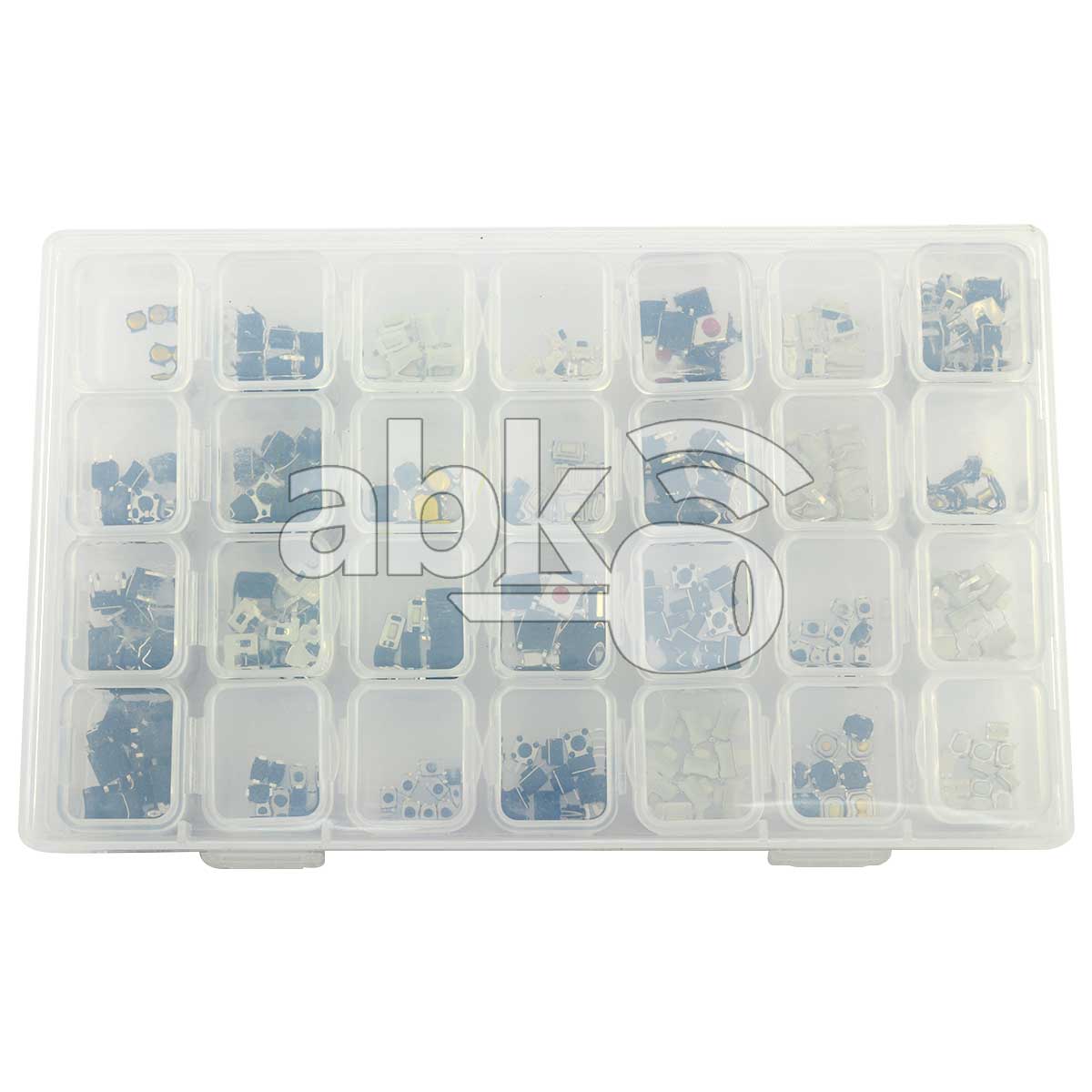 Remote Tactile Switch Buttons Box With 280Pcs For All Models - ABK-4299 - ABKEYS.COM