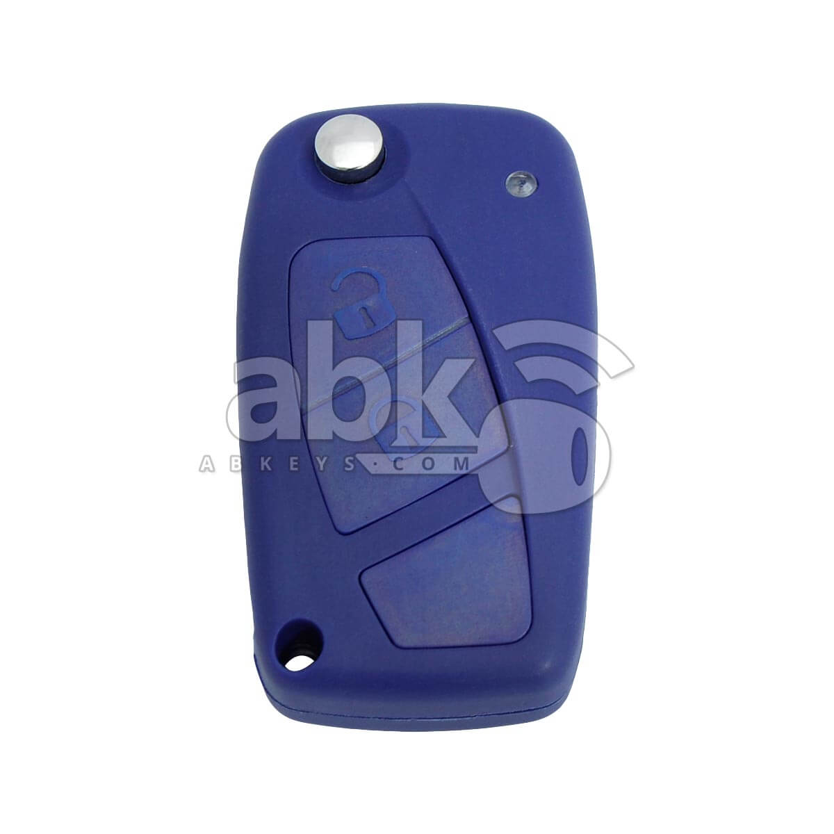 Fiat 2002+ Flip Remote Cover 2Buttons With Battery Cover SIP22 Blue - ABK-4373 - ABKEYS.COM
