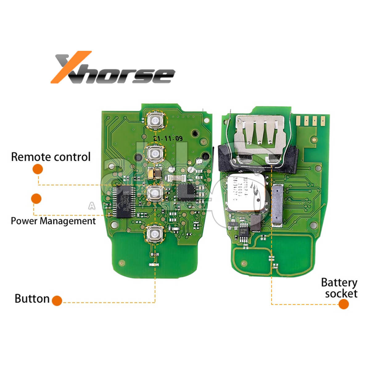Xhorse Universal Smart Key For Audi 315MHz 433MHz 868MHz 4Buttons XSADJ1EN   ABK 4382   ABKEYS