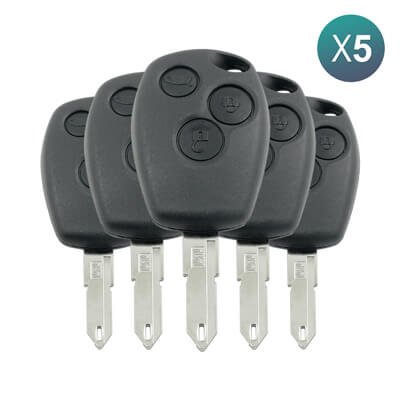 Renu Clio3 Kangoo Master Twingo Dacia 2006+ Remote Key 5Pcs Offer 3Buttons 7701209236 433MHz E154554