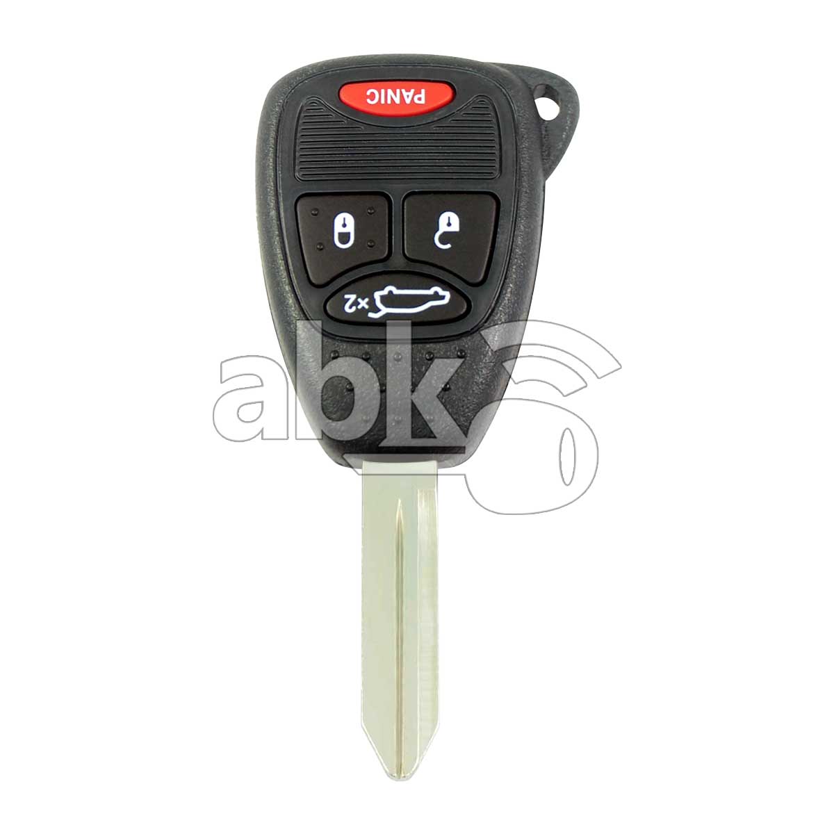 Jeep Chrysler Dodge Key Head Remote 4Buttons 433MHz CY22 - ABK-4414 - ABKEYS.COM