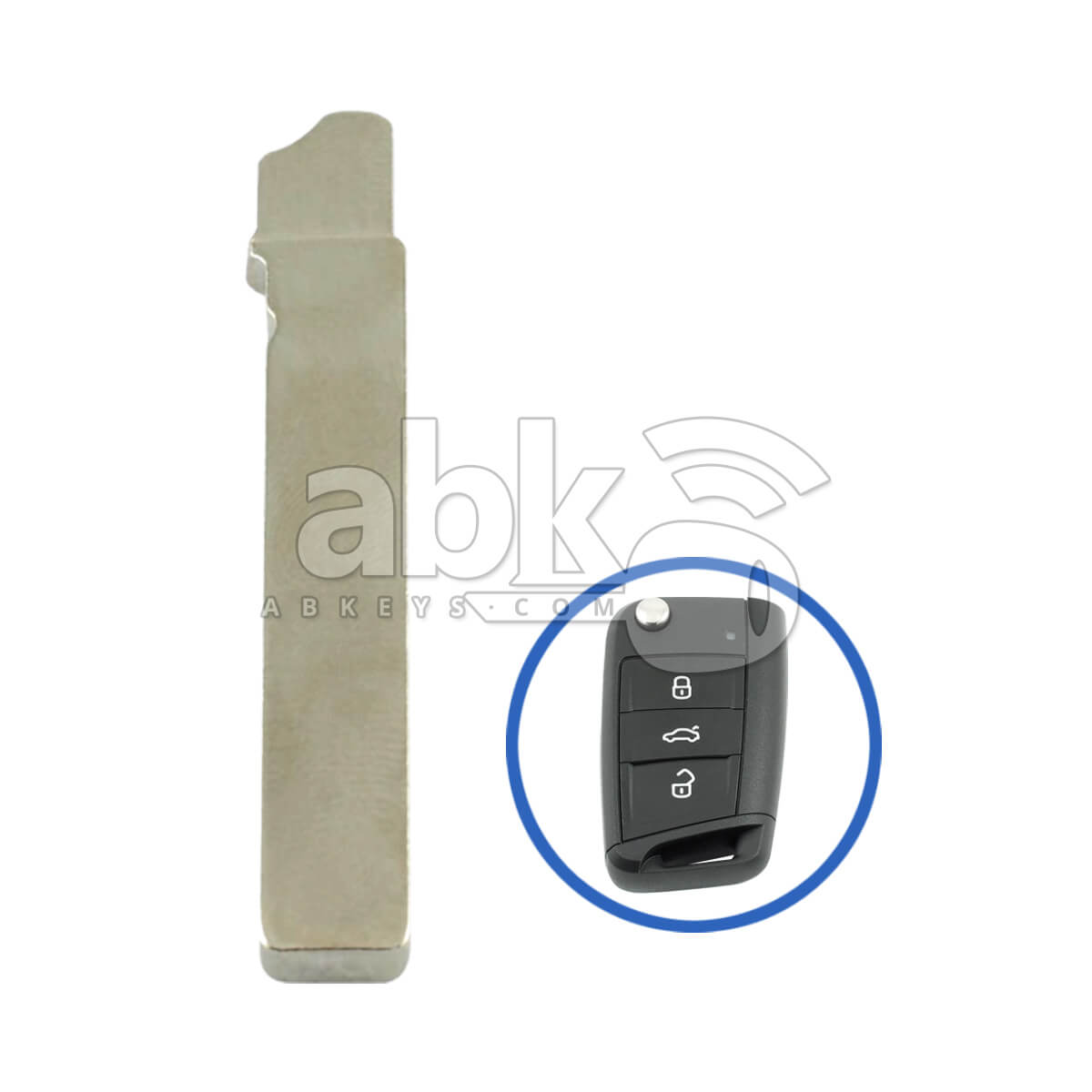 Volkswagen Audi Seat 2013+ Flip Remote Key Blade HU162   ABK 4471   ABKEYS