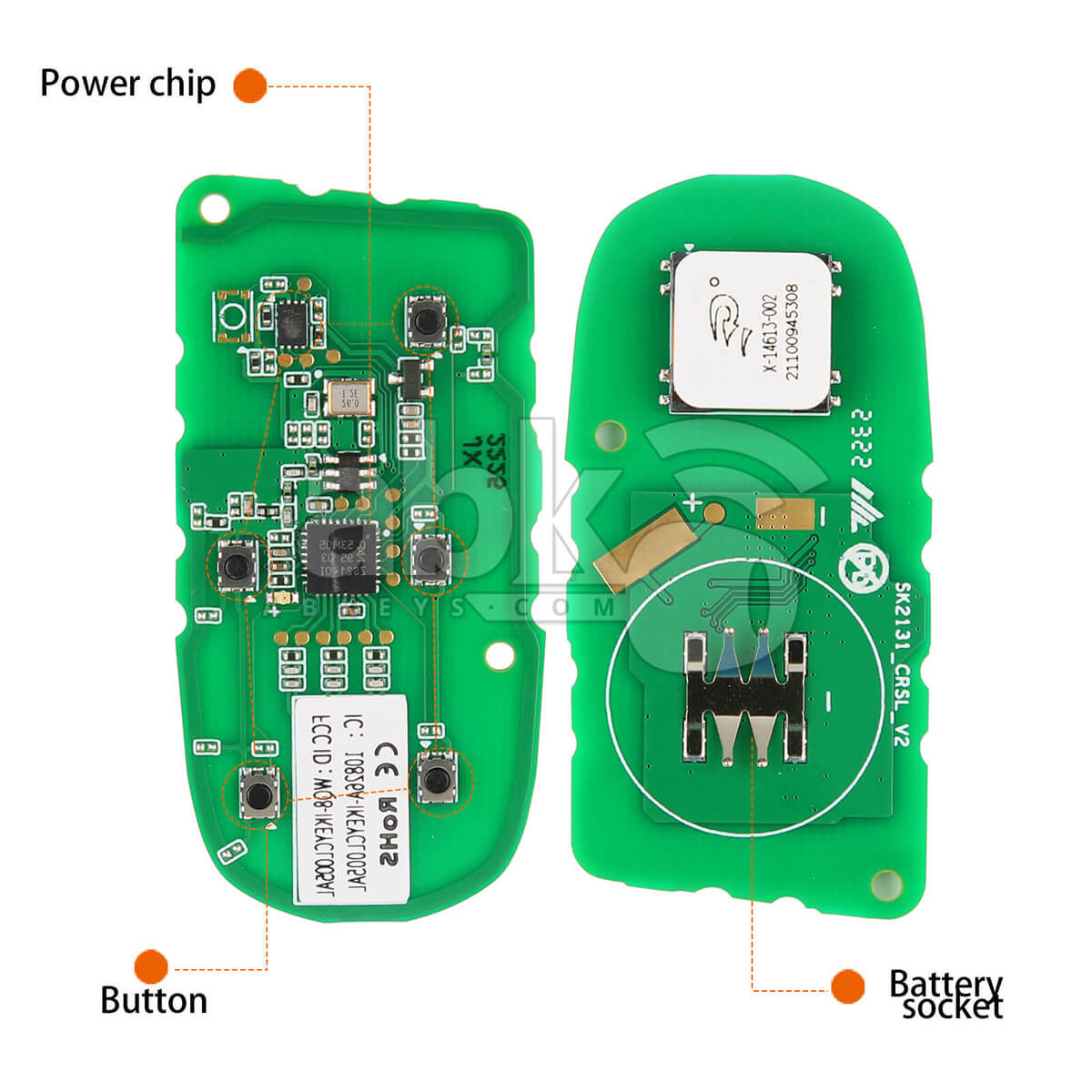 Autel Universal Smart Key 5Buttons Chrysler Style IKEYCL005AL   ABK 4478 IKEYCL005AL   ABKEYS