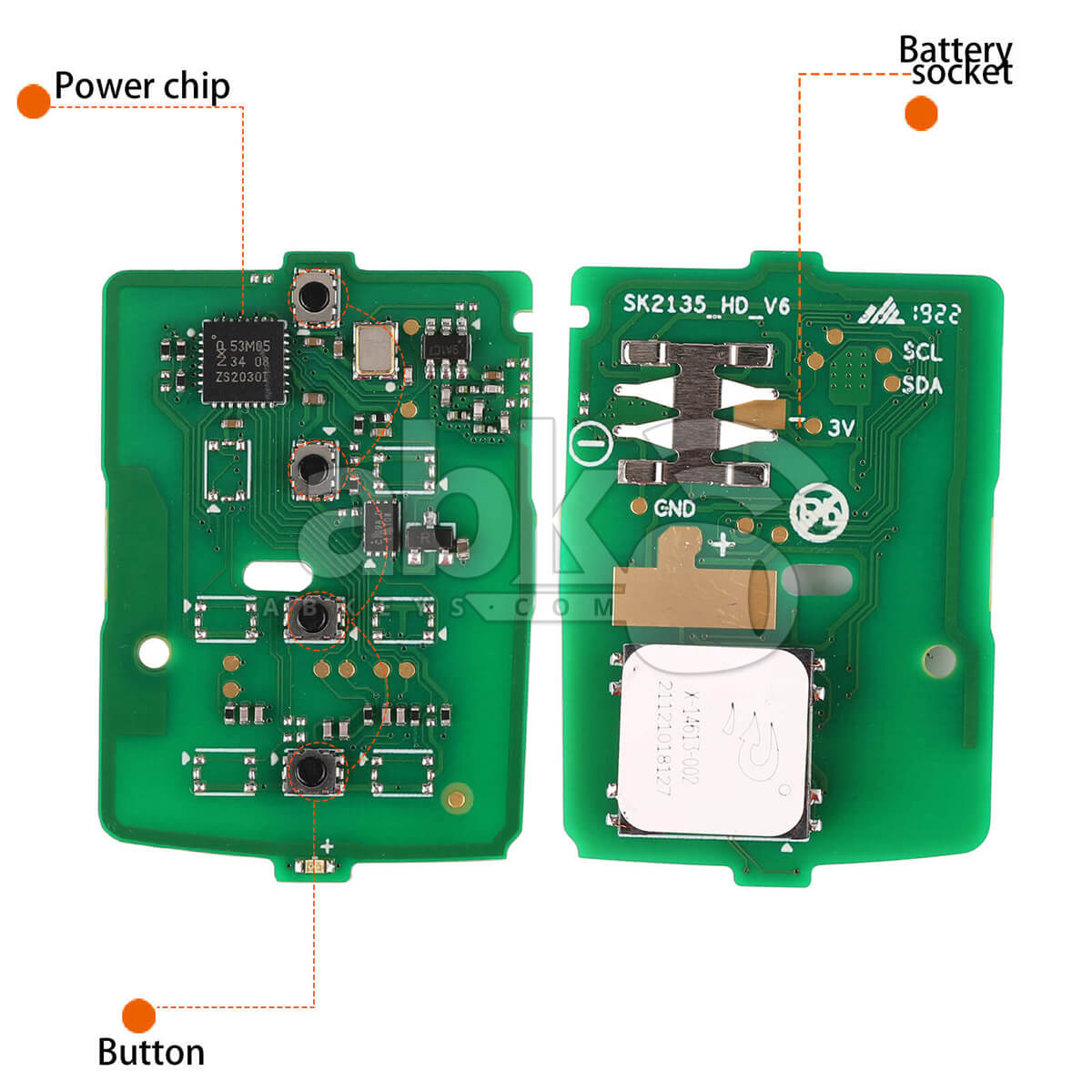 Autel Universal Smart Key 4Buttons Honda Style IKEYHD004AL   ABK 4478 IKEYHD004AL   ABKEYS
