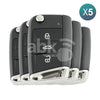 Volkswagen Golf7 2013+ Smart Keys 5Pcs Offer 3Buttons 434MHz 5G0959753AD Keyless Go - ABK-4487-OFF5