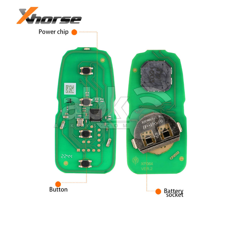 Xhorse Universal Smart Key XSCH01EN Chrysler Style XM38 4Buttons - ABK-4488-XSCH01EN - ABKEYS.COM