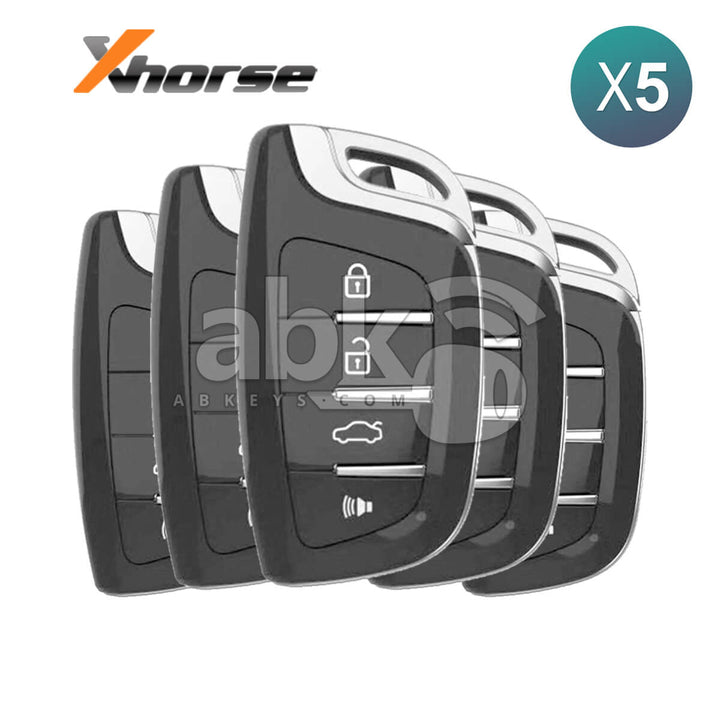 Xhorse Universal Smart Key XSCS00EN Hyundai Style 4Buttons 5Pcs Bundle - ABK-4488-XSCS00EN-OFF5 -
