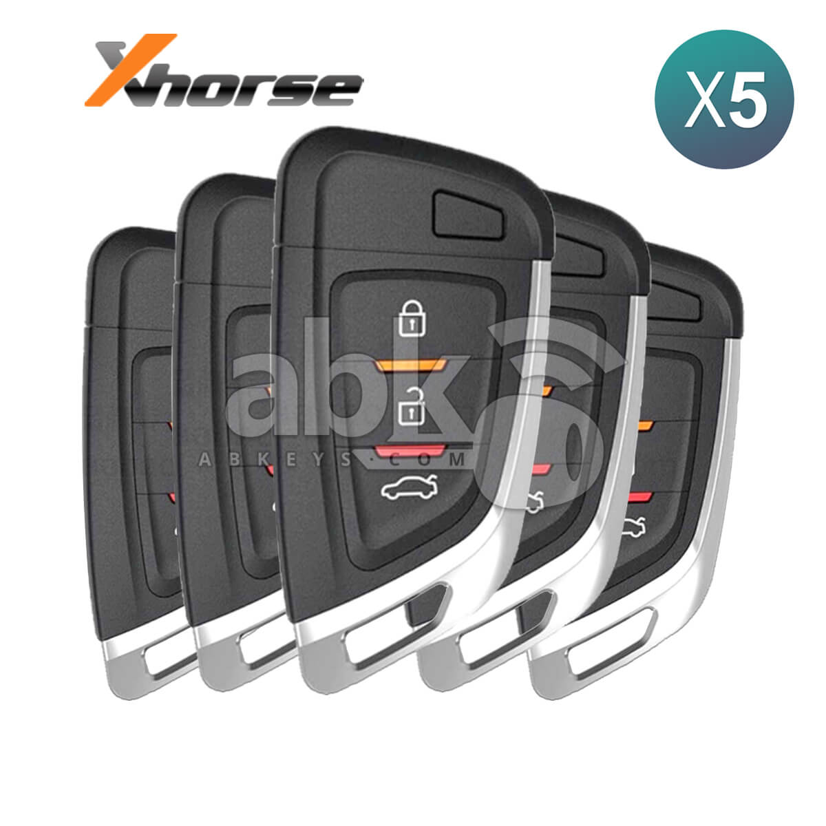 Xhorse Universal Smart Key XSKF01EN BMW Style 3Buttons 5Pcs Bundle   ABK 4488 XSKF01EN OFF5  