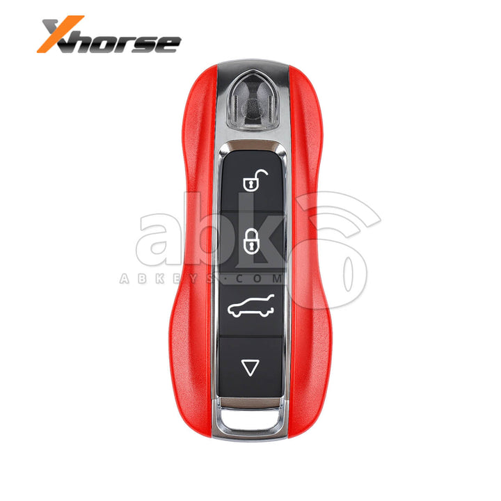 Xhorse Universal Smart Key XSPS01EN Porsche Style XM38 4Buttons Red - ABK-4488-XSPS01EN - ABKEYS.COM