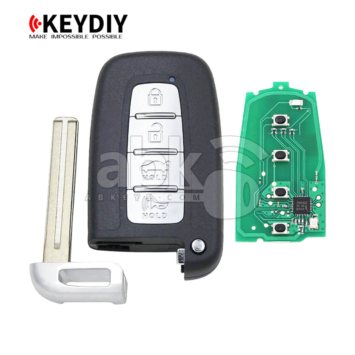 KeyDiy KD Universal Smart key ZB Series Hyundai Type With 4Buttons ZB04-4 - ABK-4499-ZB04-4 -